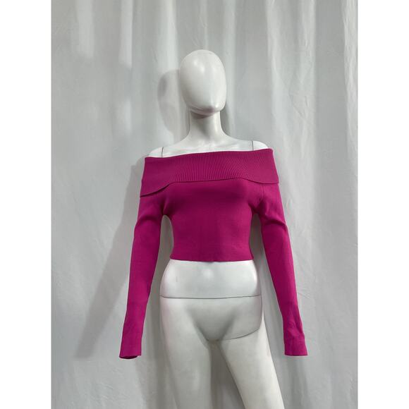 Line & Dot 'Heart Struck' Pink Cotton  Sweater Size S - Picture 2 of 5